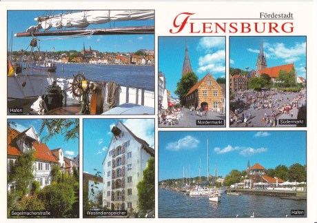 Postkarte Ansichten von Flensburg