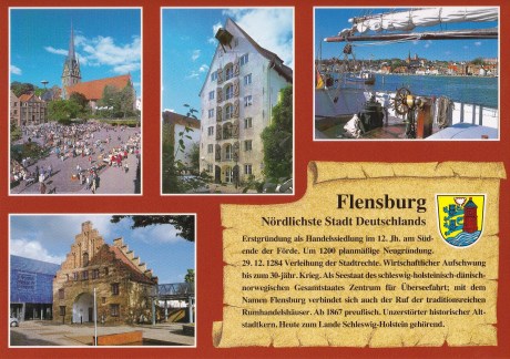 Postkarte Flensburger Geschichte