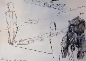 Skizze des Künstlers